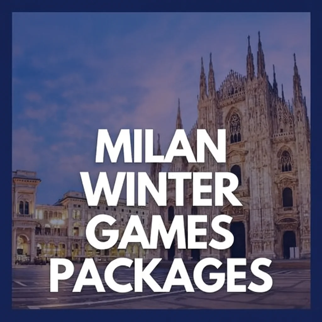 Milan 2026 Winter Olympics travel packages showcasing scenic venues and luxury accommodations.