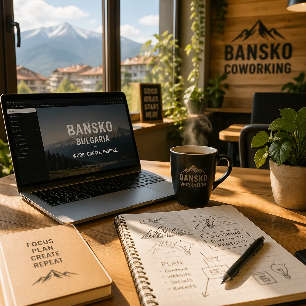 Scenic view of Bansko, Bulgaria, a hub for digital nomads with low living costs.