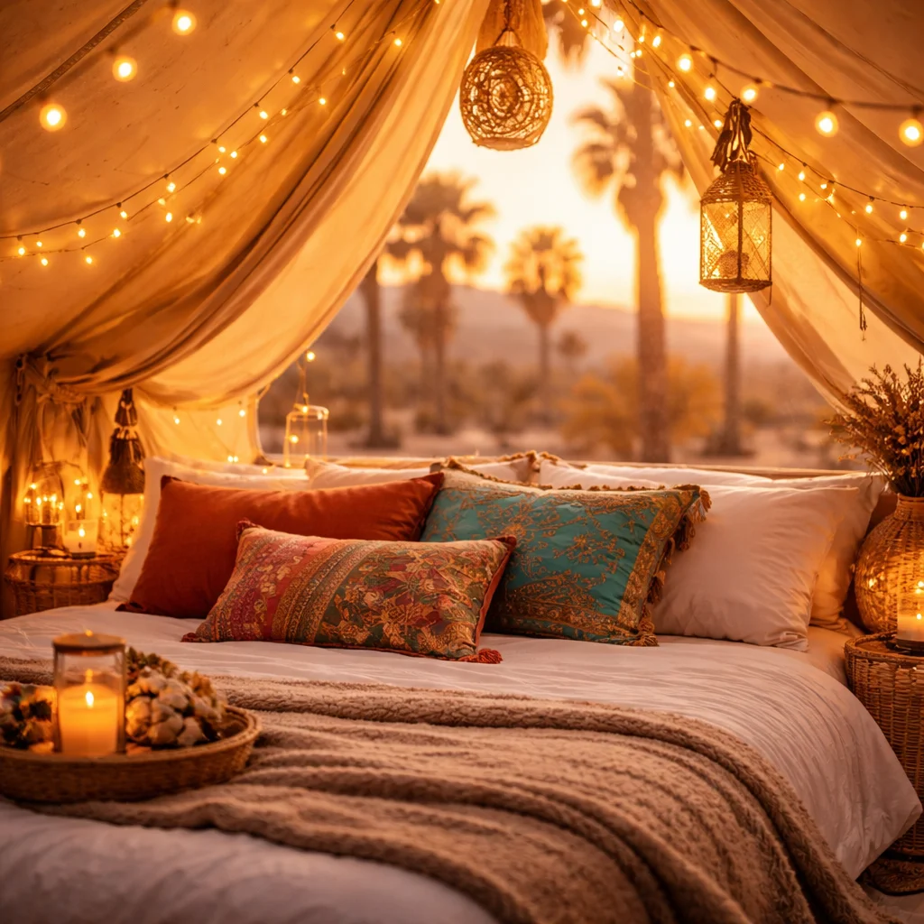 Coachella 2026 glamping options with luxury tents and camping facilities.