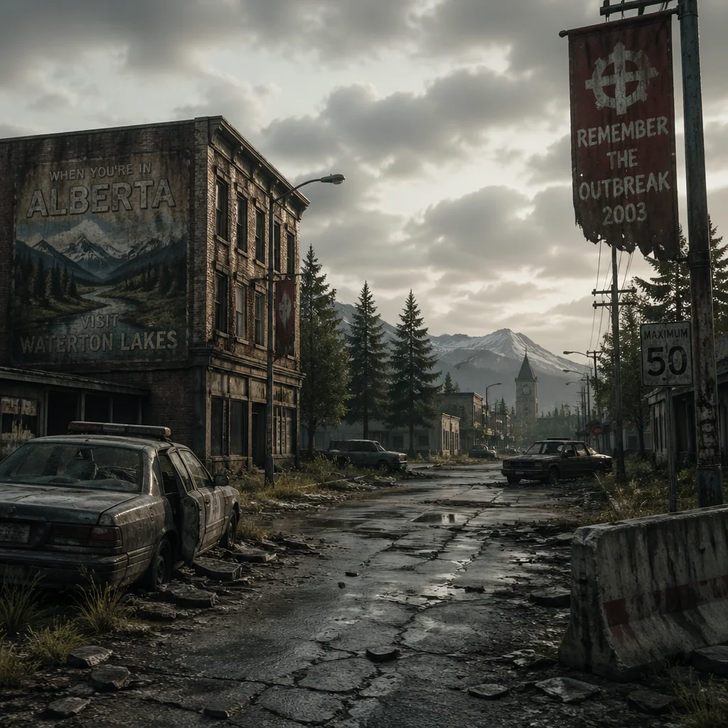 Filming locations for The Last of Us tour showcasing Alberta's picturesque landscape.