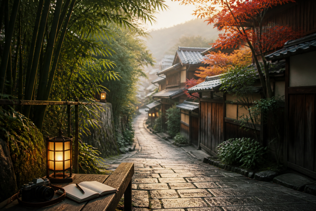 Kyoto travel illustration